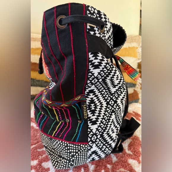 Colorful Patterned Women's Backpack - Picture 4 of 7